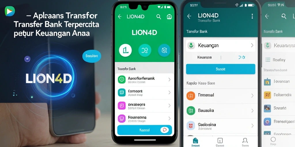 Antarmuka LION4D menampilkan kemudahan fungsi Transfer Bank yang efisien.