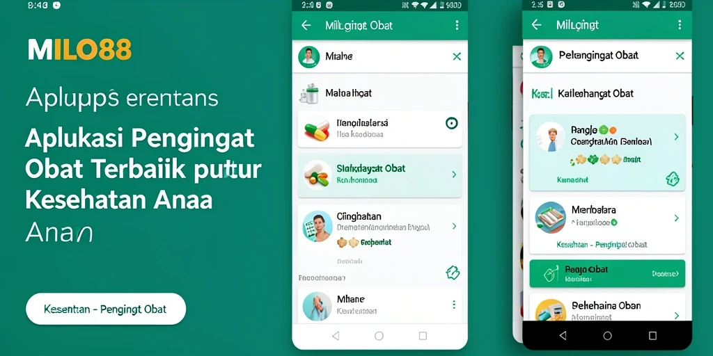 Antarmuka pengingat obat yang sederhana dan efektif.