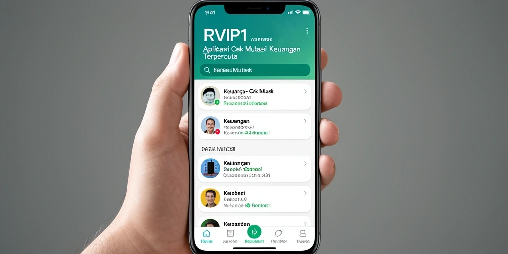Tampilan antarmuka RVIP1 menampilkan fitur Cek Mutasi secara efisien.